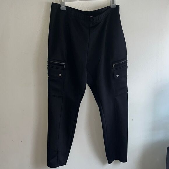 EXCELLENT CONDITION WOMEN’S SIZE XL BEAUTIFUL BLACK JUICY COUTURE POLYESTER PANT - Picture 3 of 7
